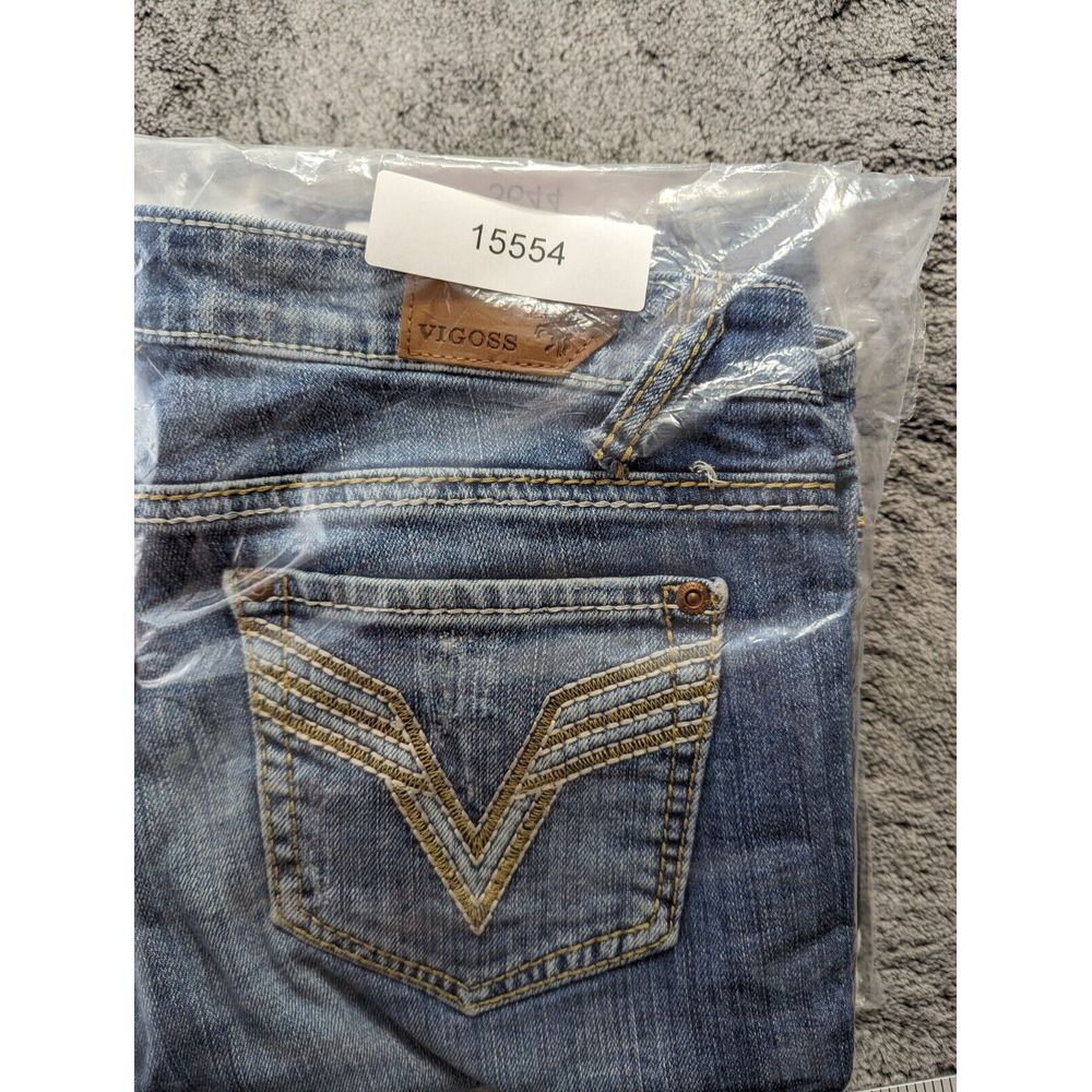 Vigoss Bermuda Cuffed Cut Off Shorts Distressed Women's Size 7, Medium Wash - Picture 13 of 13